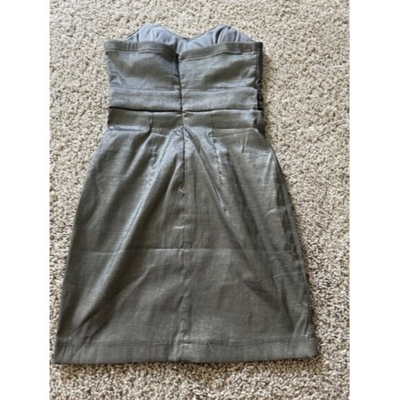 LOVE TEASE Cocktail Dress 3 Juniors Strapless Beaded detail Zipper Closure - Picture 8 of 12